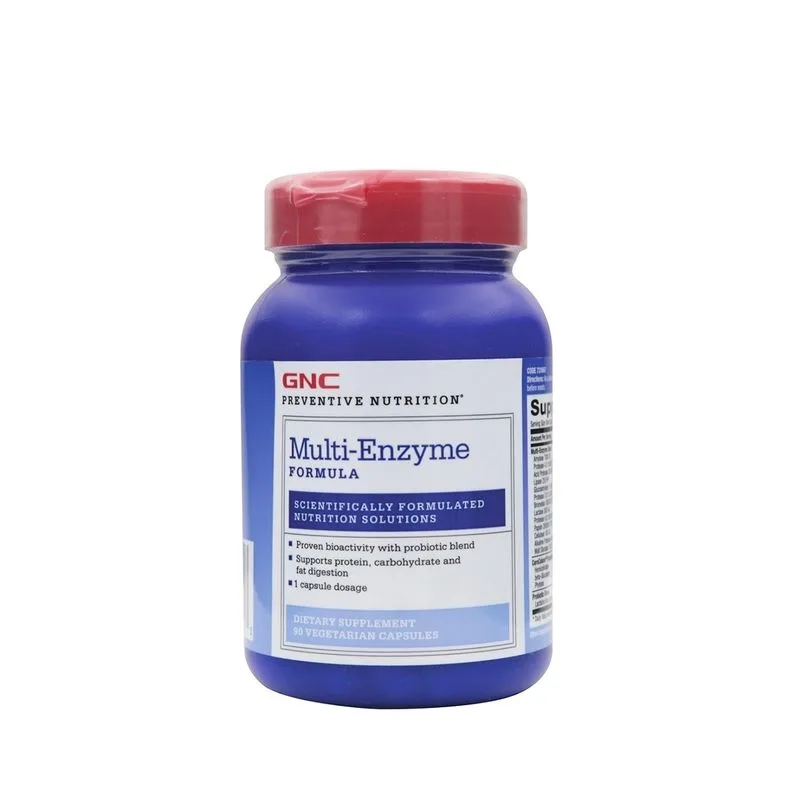 GNC Preventive Nutrition Multi-enzyme, Formula Enzime Digestive | 90 Cps — preț și oferte