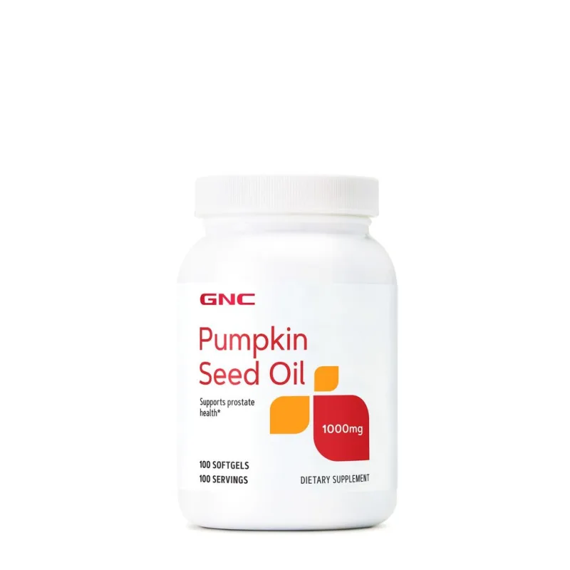 GNC Pumpkin Seed Oil 1000 mg, Ulei din Seminte de Dovleac | 100 cps — preț și oferte