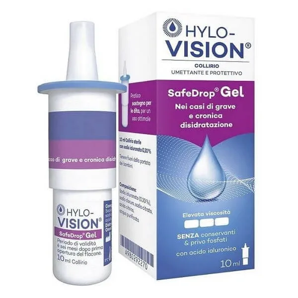 Hylovision Safe Drop Gel 0,3% Picături umectante și protectoare pentru ochi 10 ml — preț și oferte