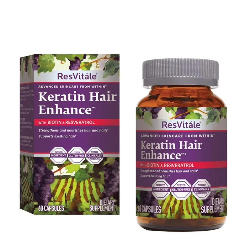 GNC Resvitale Keratin Hair Enhance, Keratina Cu Biotina Si Resveratrol | 60 Cps — preț și oferte