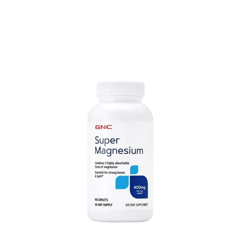 GNC Super Magnesium 400 mg | 90 tablete — preț și oferte