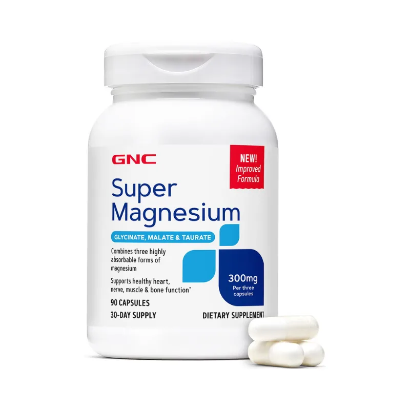 GNC Super magneziu 300 mg | 90 capsule — preț și oferte