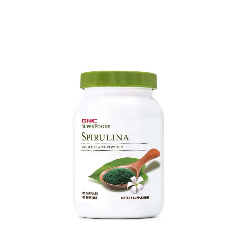 GNC SuperFoods Spirulina 500mg | 100 cps — preț și oferte