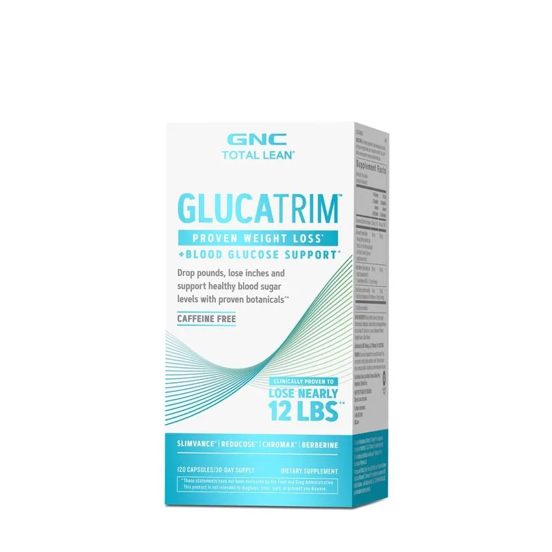 GNC Total Lean GlucaTrim Proven Weight Loss + Blood Glucose Support, Formula Avansata pentru Slabit | 120 cps — preț și oferte