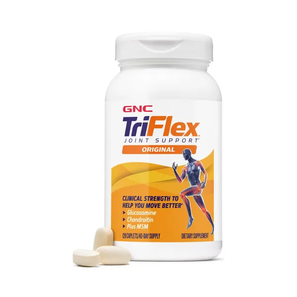 GNC TriFlex, Glucozamina, MSM si Condroitina pentru Articulatii Sanatoase,  General Nutrition Corp | 120 tb — preț și oferte