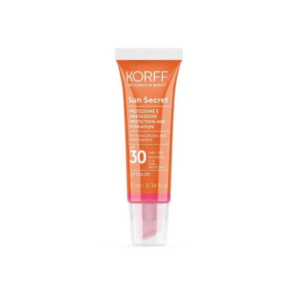 Korff Sun Secret Lip Colour Spf 30 Protector și hidratant pentru buze 02 Raspberry Pink 10ml — preț și oferte
