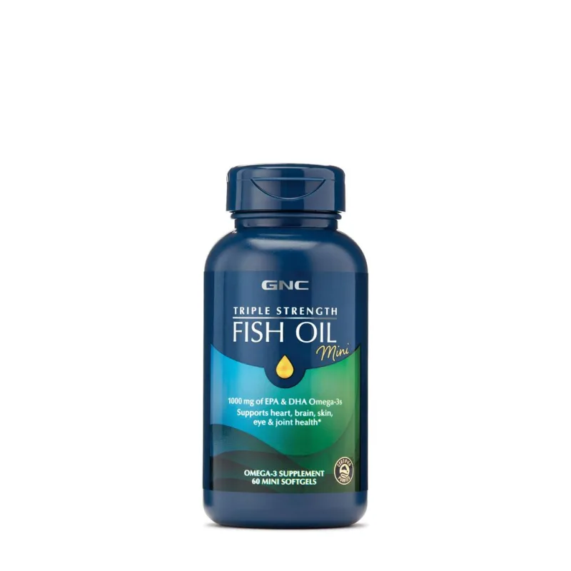 GNC Triple Strength Fish Oil, Ulei de Peste Mini Capsule | 60 Cps — preț și oferte