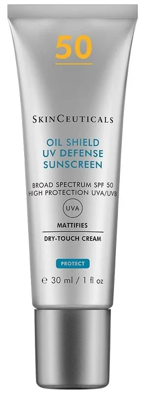 SkinCeuticals Oil Shield UV Defense Sunscreen SPF 50 Protecție solară mată pentru ten gras 30 ml