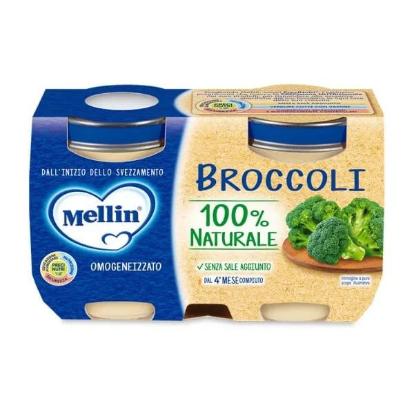 Mellin Broccoli omogenizat 2x125g — preț și oferte