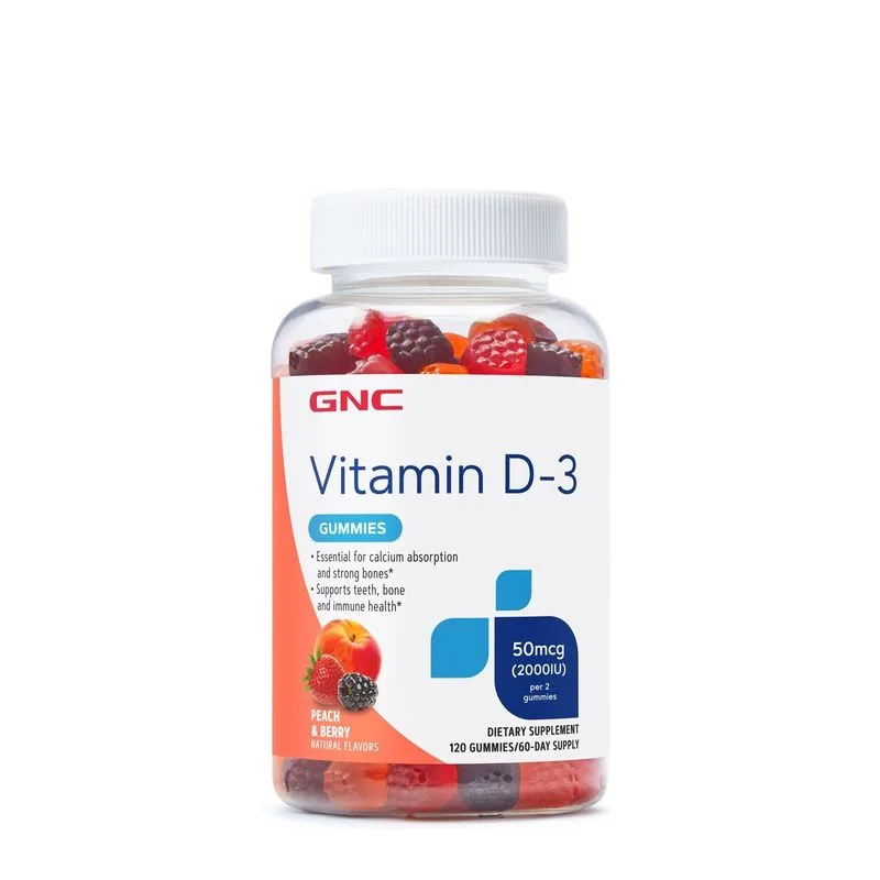 GNC Vitamina D3 Gummies | 120 buc — preț și oferte