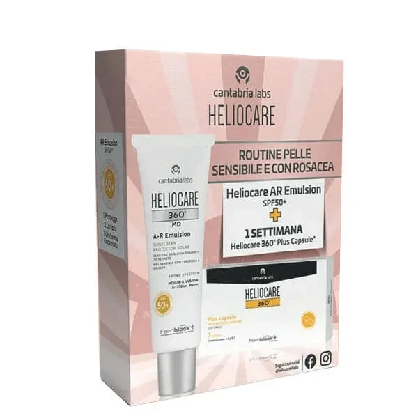 Heliocare 360 Spf50+ A - R Emulsie + 7 Heliocare Plus Capsule — preț și oferte