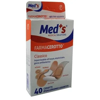 Meds Strips Hypoallergenic Polyurethane Plaster Classic asortate 40 bucăți — preț și oferte