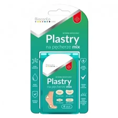 Biocanto Care Plasturi hidrocoloizi pentru bășici mix 8 buc. — preț și oferte