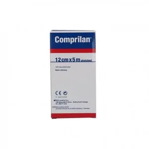 Bandaj steril cu compresie elastică cu întindere redusă, culoarea pielii 12x500cm