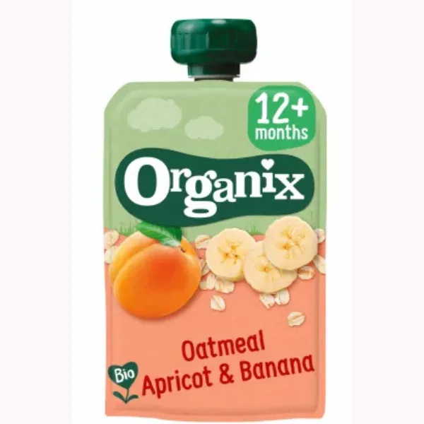 GUSTARE ECOLOGICA BIO DE OVAZ CAISE SI BANANE 12+ LUNI 100G 29139 ORGANIX BRANDS — preț și oferte
