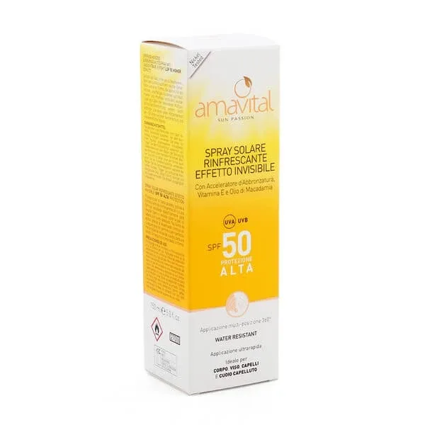Amavital spray solar cu efect invizibil SPF 50 150 ml — preț și oferte