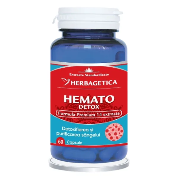 HematoDetox, Herbagetica | 60 capsule — preț și oferte