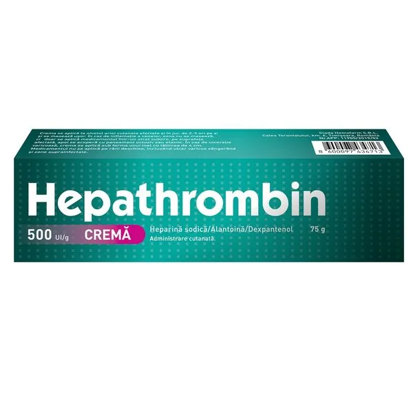 HEPATHROMBIN 500 UI/G X 1 STADA HEMOFARM S.R.L — preț și oferte