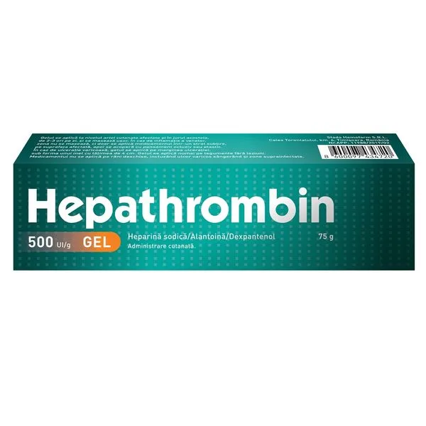 HEPATHROMBIN 500 UI/G X 1 STADA HEMOFARM S.R.L — preț și oferte