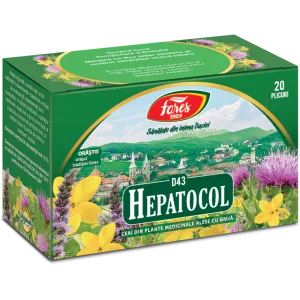Hepatocol, D43, ceai la plic, Fares | 20 plicuri