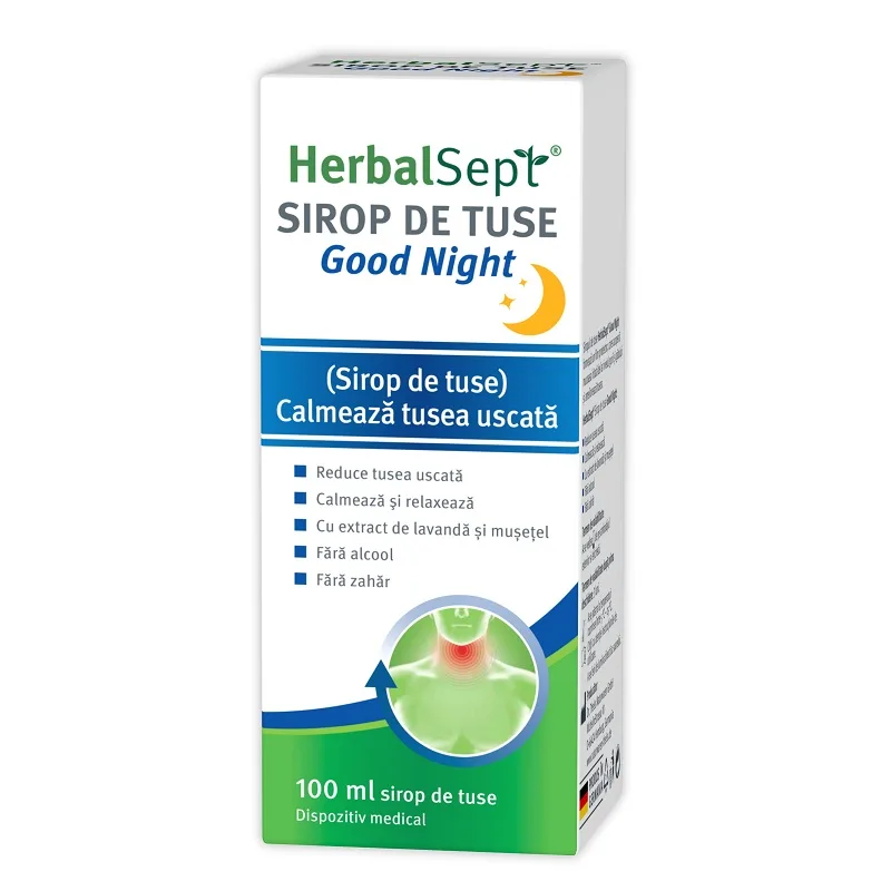 HerbalSept Good Night sirop de tuse, Theiss Naturwaren | 100 ml NP PHARMA — preț și oferte