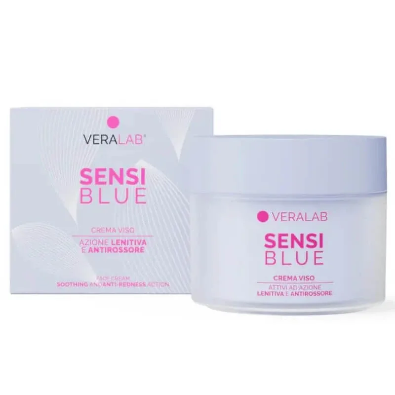 VeraLab Sensi Blue cremă de față calmantă și antirid 50 ml — preț și oferte