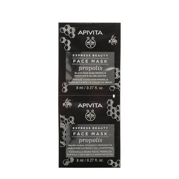 Apivita Mască de față purificatoare Propolis negru 2x8ml — preț și oferte