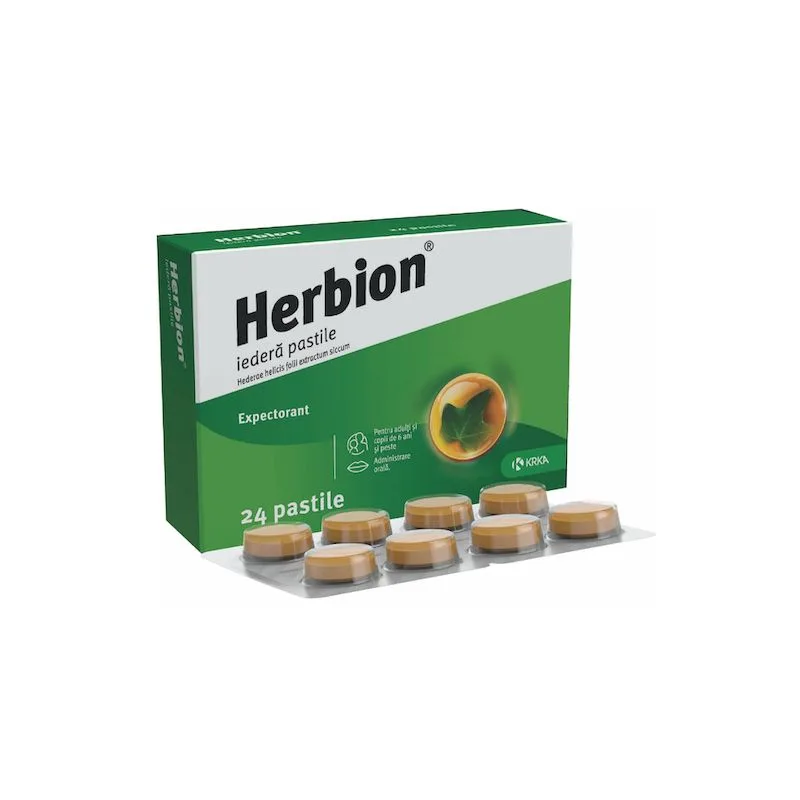 Herbion iedera | 24 pastile KRKA — preț și oferte
