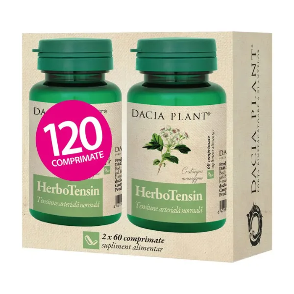 Herbotensin (Reglator al Tensiunii), Dacia Plant | 120 comprimate — preț și oferte