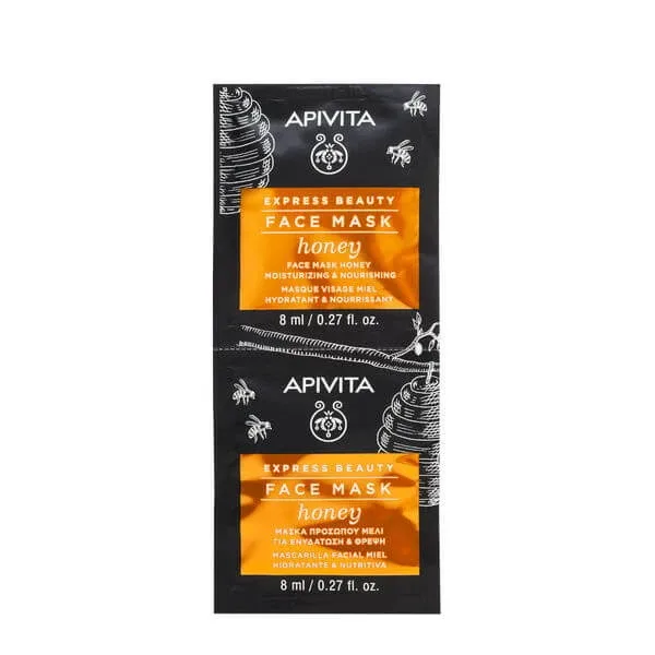 Apivita Mască de față hidratantă și hrănitoare Miere 2x8ml — preț și oferte