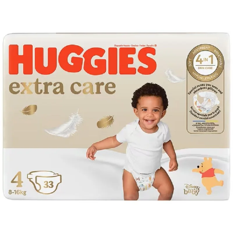 Huggies Extra Care nr.4, 8-16 kg | 33 bucati — preț și oferte