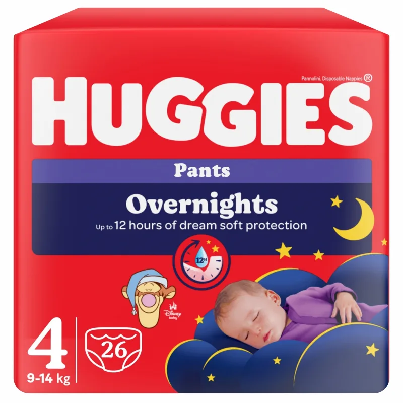 Huggies Pants Overnights, nr.4, 9-14 kg | 26 bucati — preț și oferte