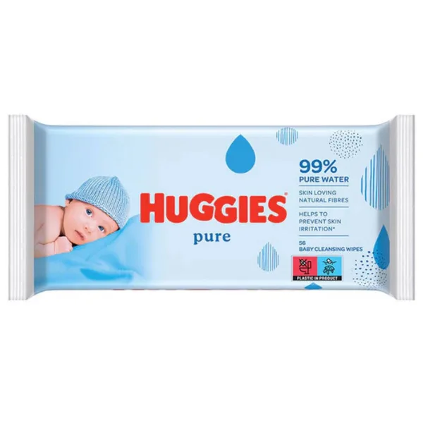 Huggies Pure Servetele umede pentru copii | 56 bucati — preț și oferte