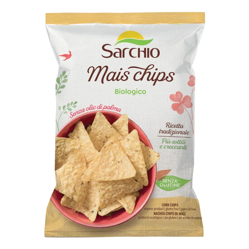 SARCHIO Chipsuri de porumb 75g — preț și oferte