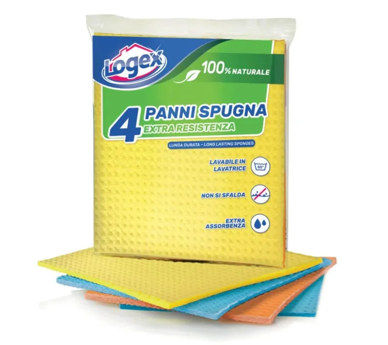 Pânză LOGEX SPONGE 18x30 CM CF. 4 PZ (culori asortate) — preț și oferte