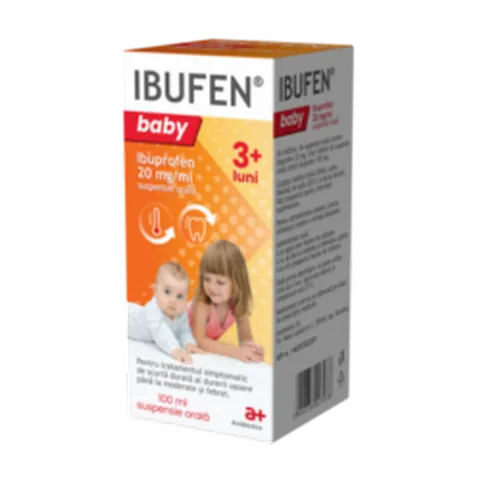 Ibufen Baby 20 mg/ml suspensie orala, Antibiotice |  100 ml ANTIBIOTICE SA — preț și oferte