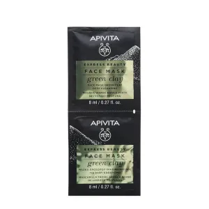 Apivita Green Clay Mască de față de curățare 2x8ml
