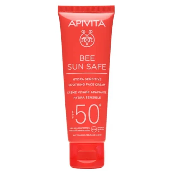 Apivita Bee Sun Safe Sensitive Cremă de față calmantă spf50+ — preț și oferte