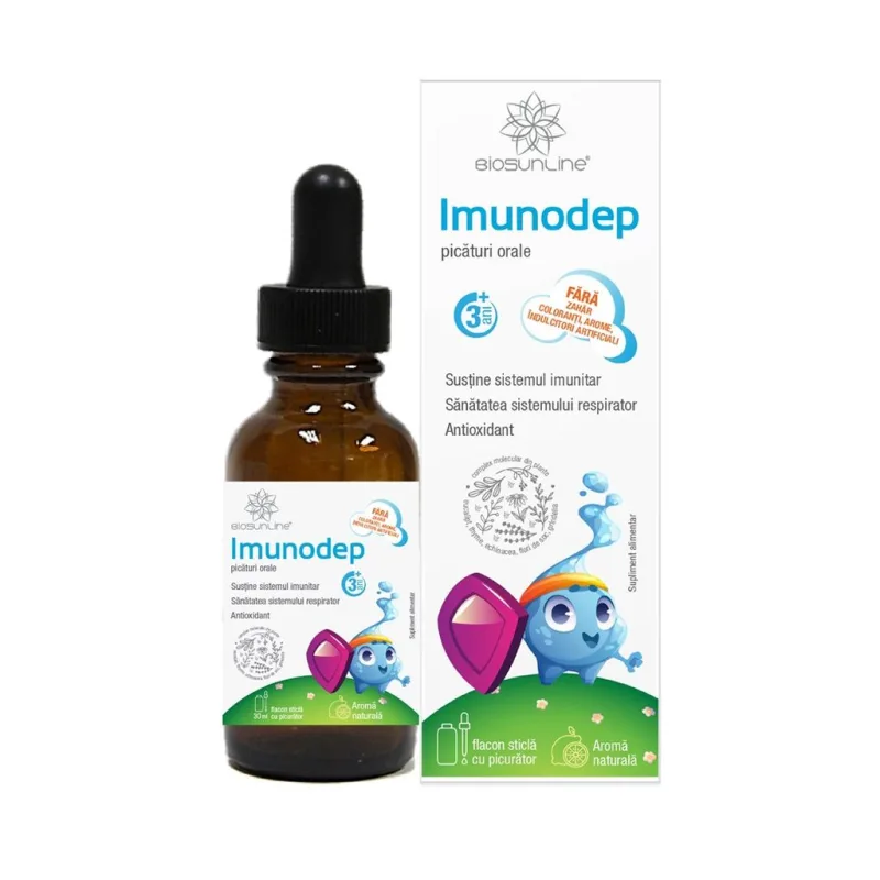 Imunodep picaturi orale BioSunLine, Helcor | 30 ml — preț și oferte