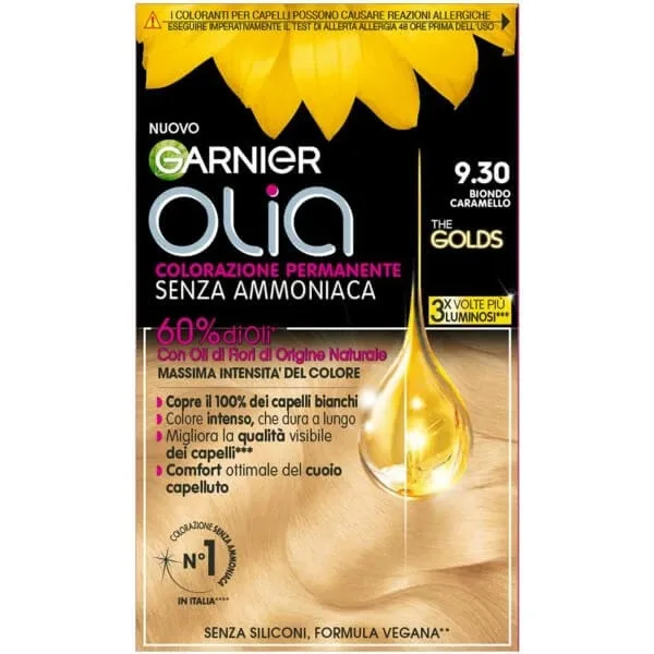 GARNIER OLIA COLORANT PERMANENT 9.30 CARAMEL BLOND AURIU — preț și oferte