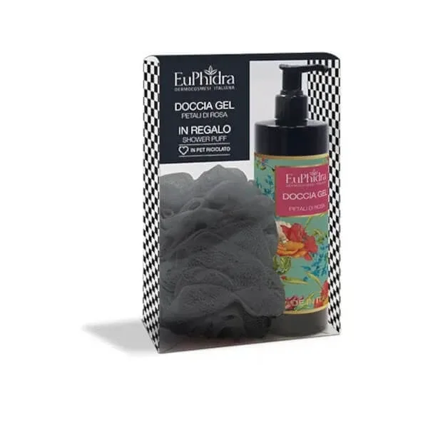 Euphidra Set petale de trandafir Gel de duș + puf de duș — preț și oferte