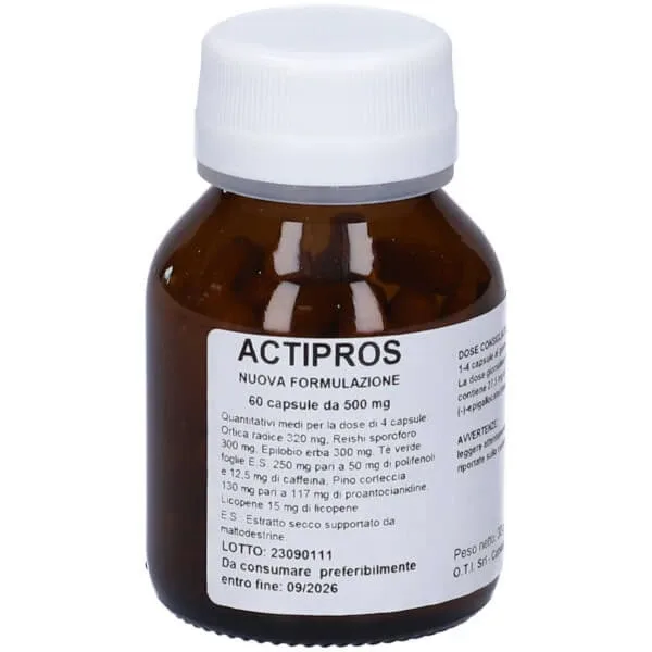 Actipros OTI 60 Capsule Supliment de prostată pentru bărbați — preț și oferte