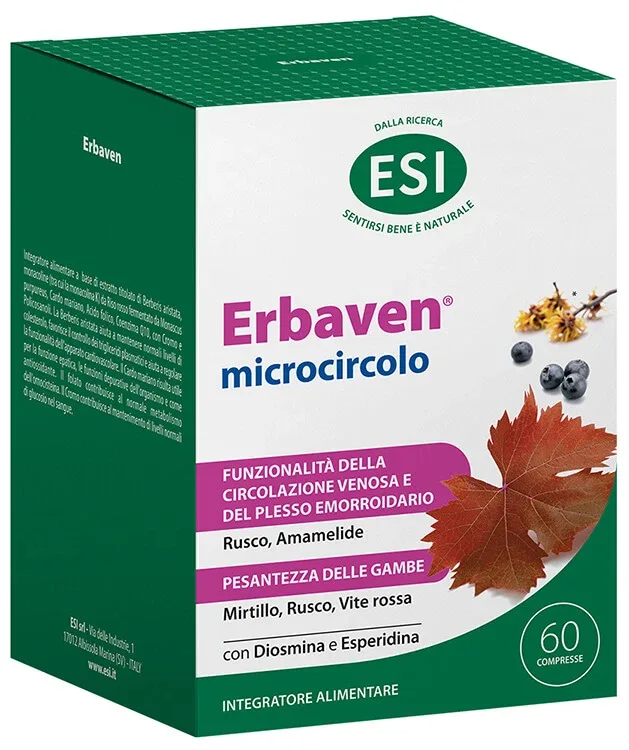 Esi Erbaven Microcirculație 60cpr — preț și oferte