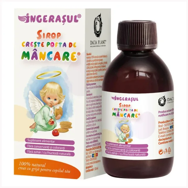 Ingeras Sirop Creste Pofta de Mancare, Dacia Plant | 200 ml — preț și oferte