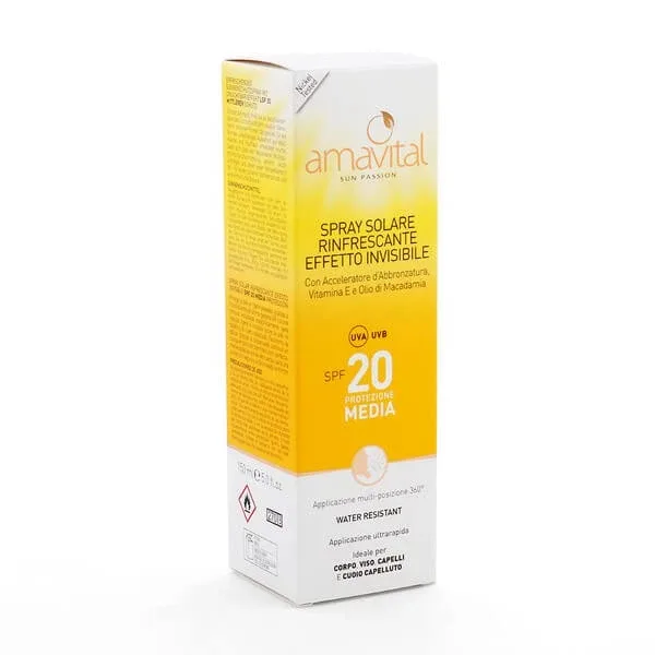 Amavital spray solar cu efect invizibil SPF 20 150 ml — preț și oferte