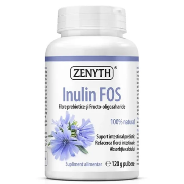 Inulin Fos pulbere, Zenyth | 120 g — preț și oferte