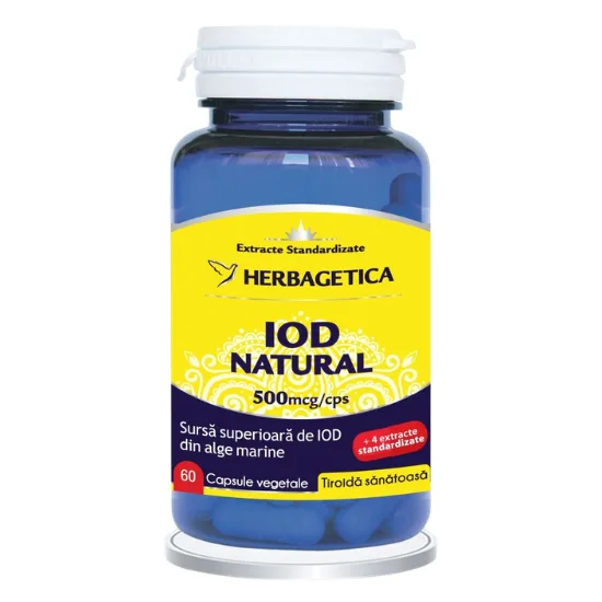 Iod Natural, Herbagetica | 60 capsule — preț și oferte