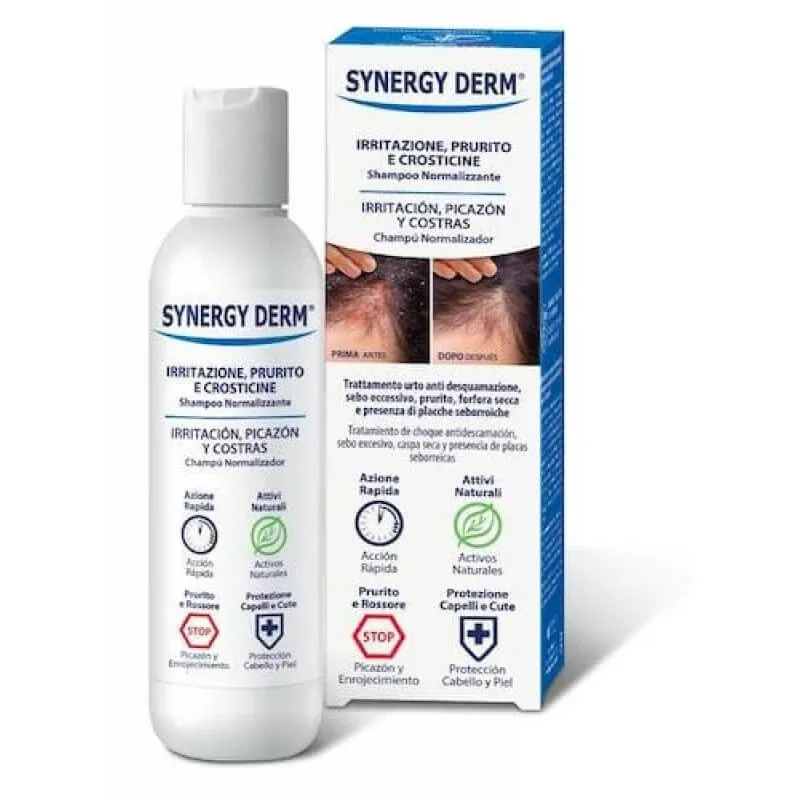 Synergy Derm Șampon iritație mâncărime și cruste 200 ml — preț și oferte