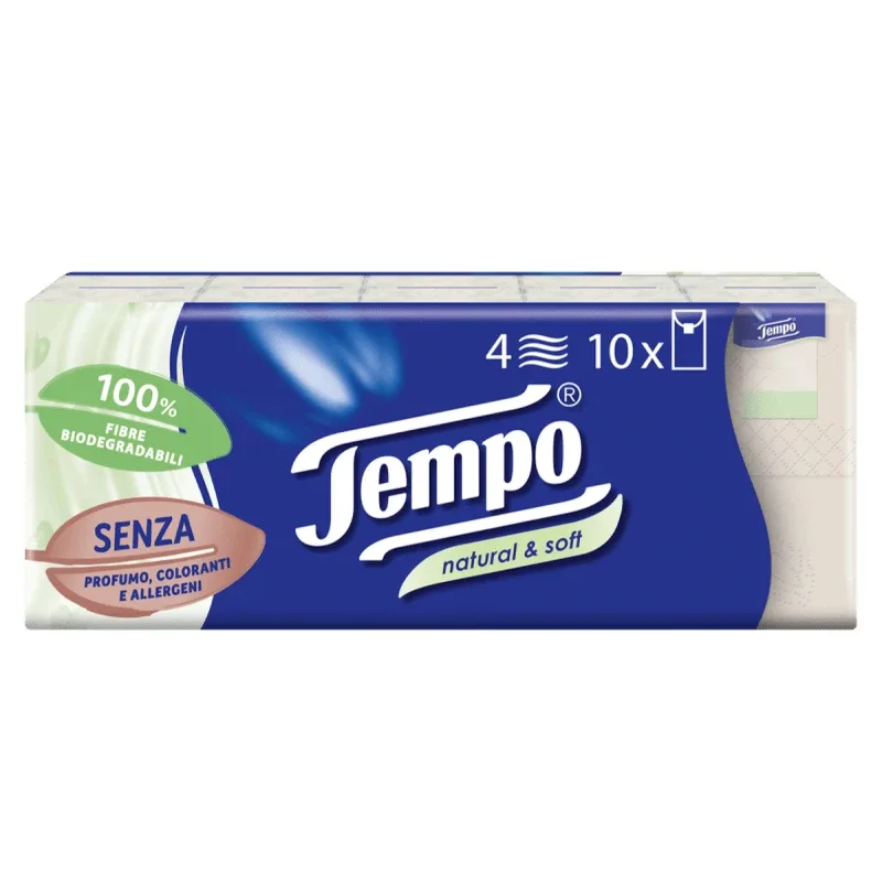 Batiste naturale & umede; Tempo moale 10 pachete — preț și oferte