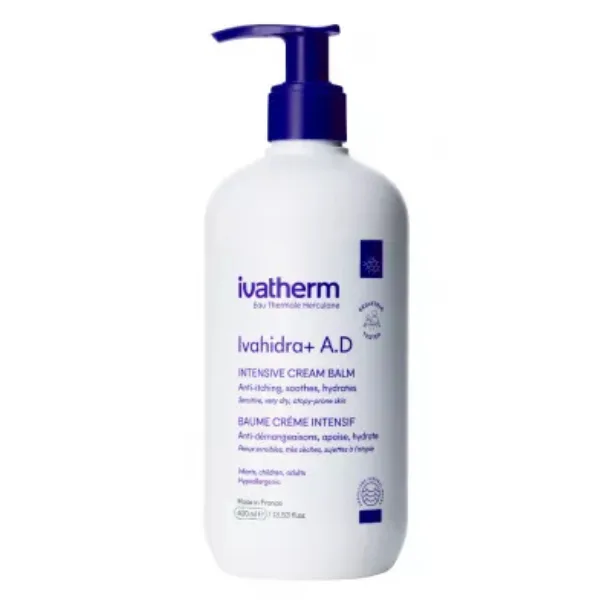 IVATHERM IVAHIDRA+ A.D CREMA BALSAM INTENS EMOLIENTA 400ML — preț și oferte